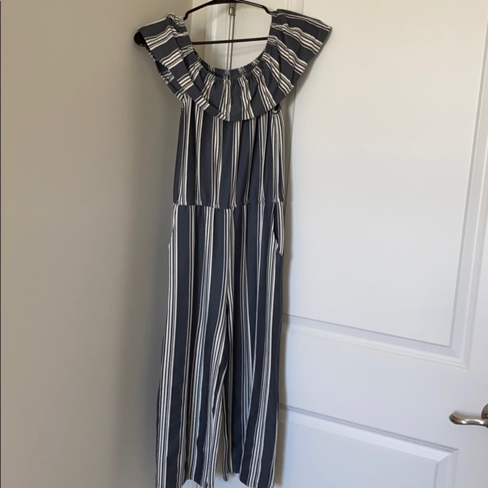 off the shoulder jumpsuit